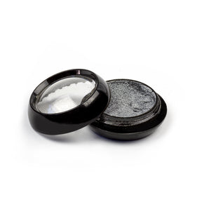 Slowianka 15 Silver Metallic Powder Dust - colour shown on manicured nails