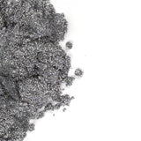Slowianka 15 Silver Metallic Powder Dust - colour shown on manicured nails