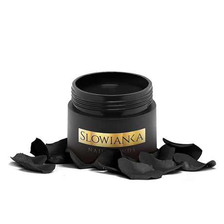 Slowianka Arter Painting Gel Black - colour shown on manicured nails