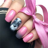 Slowianka Arter Painting Gel Black - colour shown on manicured nails