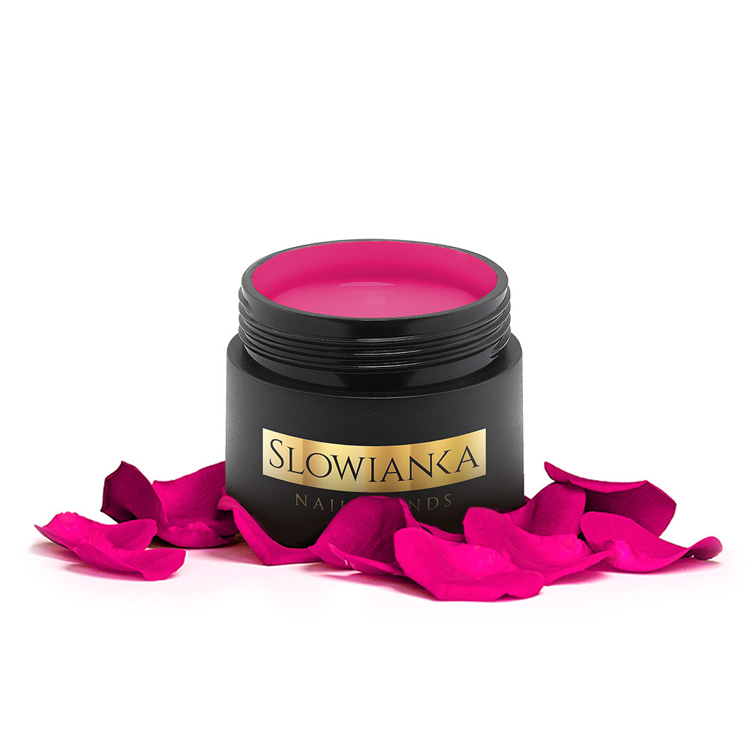 Slowianka Arter Painting Gel Neon Pink - colour shown on manicured nails