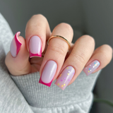Slowianka Arter Painting Gel Raspberry - colour shown on manicured nails