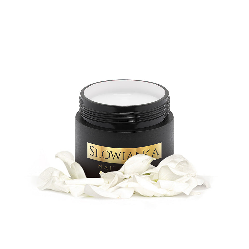 Slowianka Arter Painting Gel White - colour shown on manicured nails