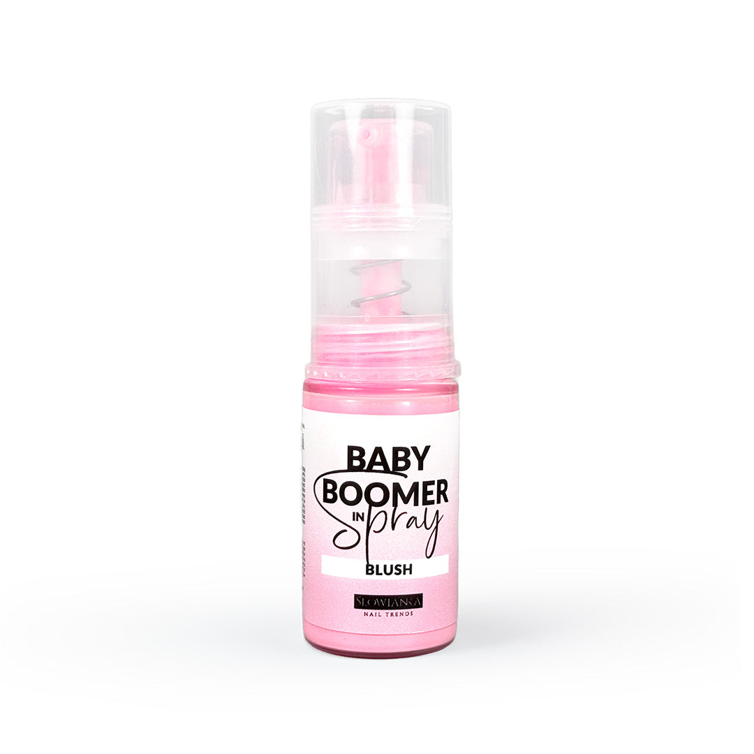 Slowianka Baby Boomer in Spray Blush - product and colour sample arranged on a white background