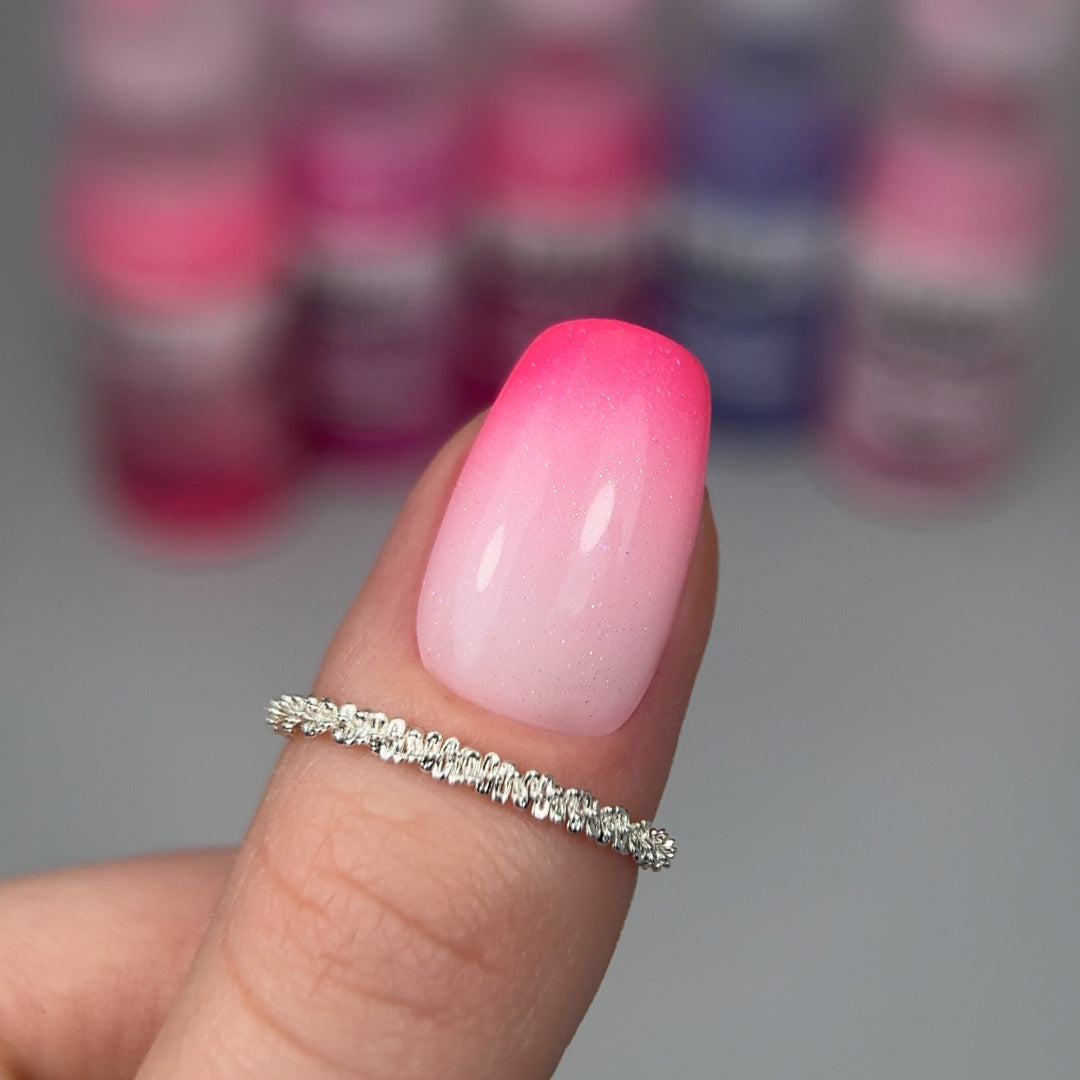 Slowianka Baby Boomer in Spray Flamingo Neon - colour shown on manicured nails