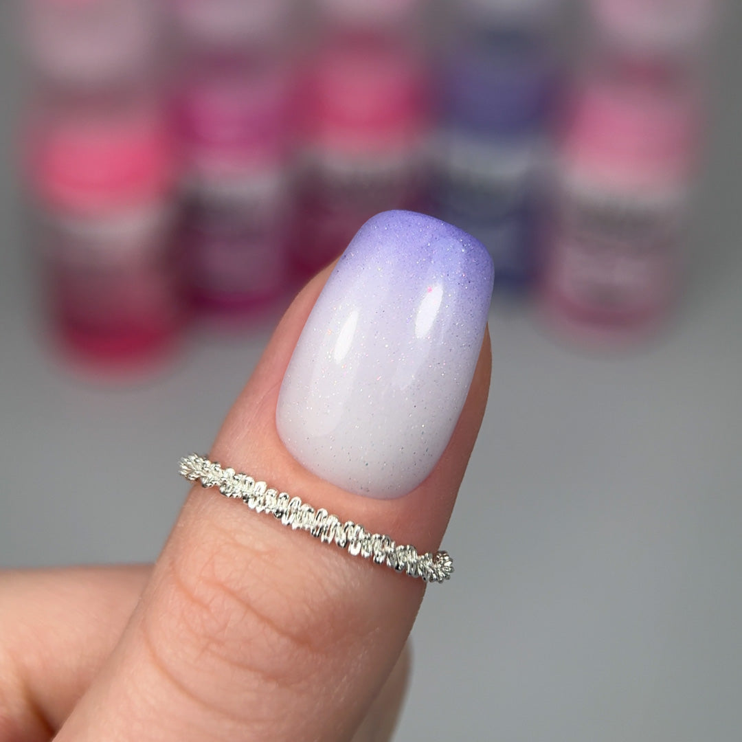 Slowianka Baby Boomer in Spray Lilac - colour shown on manicured nails