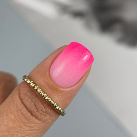 Slowianka Baby Boomer in Spray Pink Neon - colour shown on manicured nails
