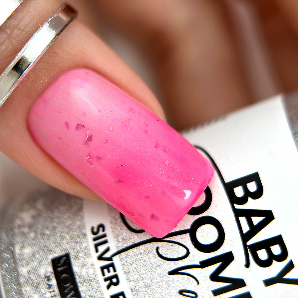 Slowianka Baby Boomer in Spray Pink Neon - colour shown on manicured nails