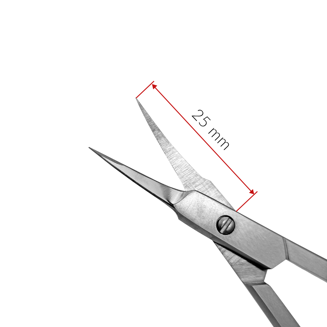 Slowianka Cuticle Scissors N-5 - dimensions and measurements shown