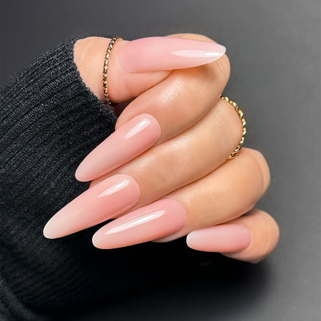 Slowianka Dark Body Cover Builder Gel - Ideal Thixotropic - colour shown on manicured nails