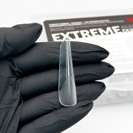 Slowianka Extreme Duo Form Almond Maxi - printed nail extension form displayed on a white background