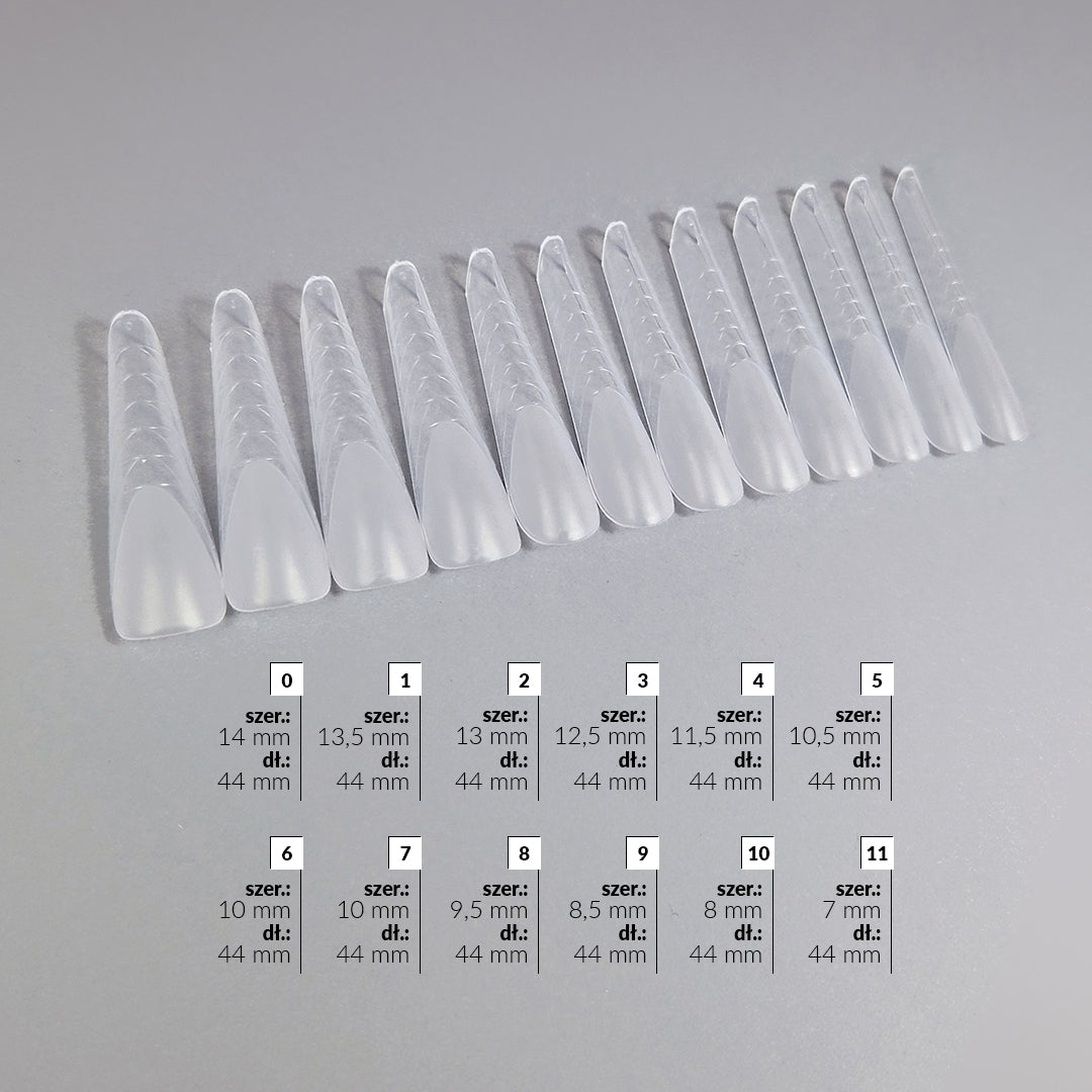 Slowianka Extreme Duo Form Almond Maxi - printed nail extension form displayed on a white background