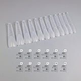 Slowianka Extreme Duo Form Almond Maxi - printed nail extension form displayed on a white background