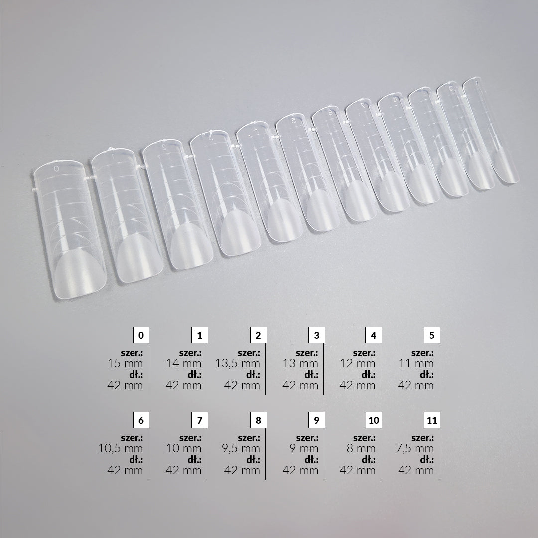 Slowianka Extreme Duo Form Square Maxi - printed nail extension form displayed on a white background
