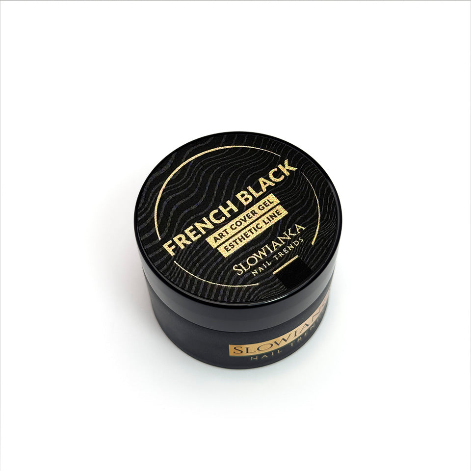Slowianka French Black Art Cover Gel Esthetic Line - product colour shown on a white background