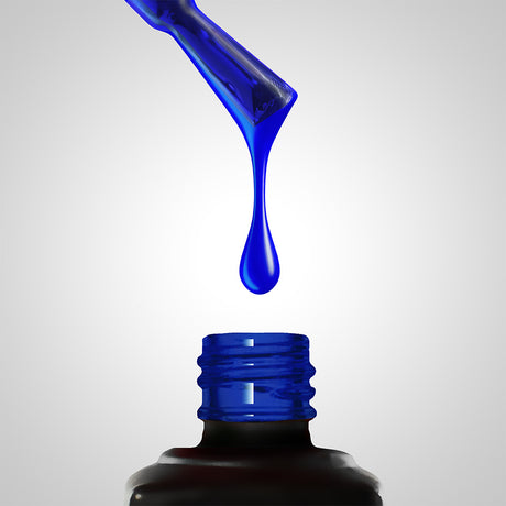 Slowianka Gel Polish 158 Ultramarine Glass - product colour shown on a white background
