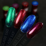 Slowianka Gel Polish 167 Ruby Glass - product colour and packaging on a dark background