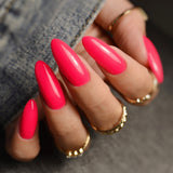 Slowianka Gel Polish 206 Barbie Gum - colour shown on manicured nails