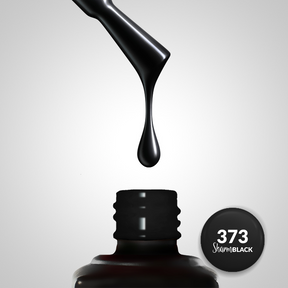 Slowianka Gel Polish 373 Sharm Effect Black - product colour shown on a white background