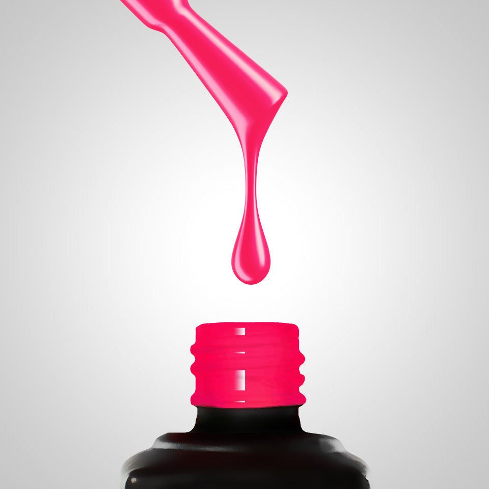 Slowianka Gel Polish 474 Coral Pink - product colour shown on a white background