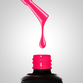 Slowianka Gel Polish 474 Coral Pink - product colour shown on a white background