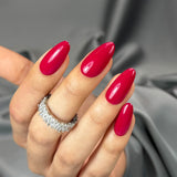 Slowianka Gel Polish 476 Raspberry Pink - colour shown on manicured nails