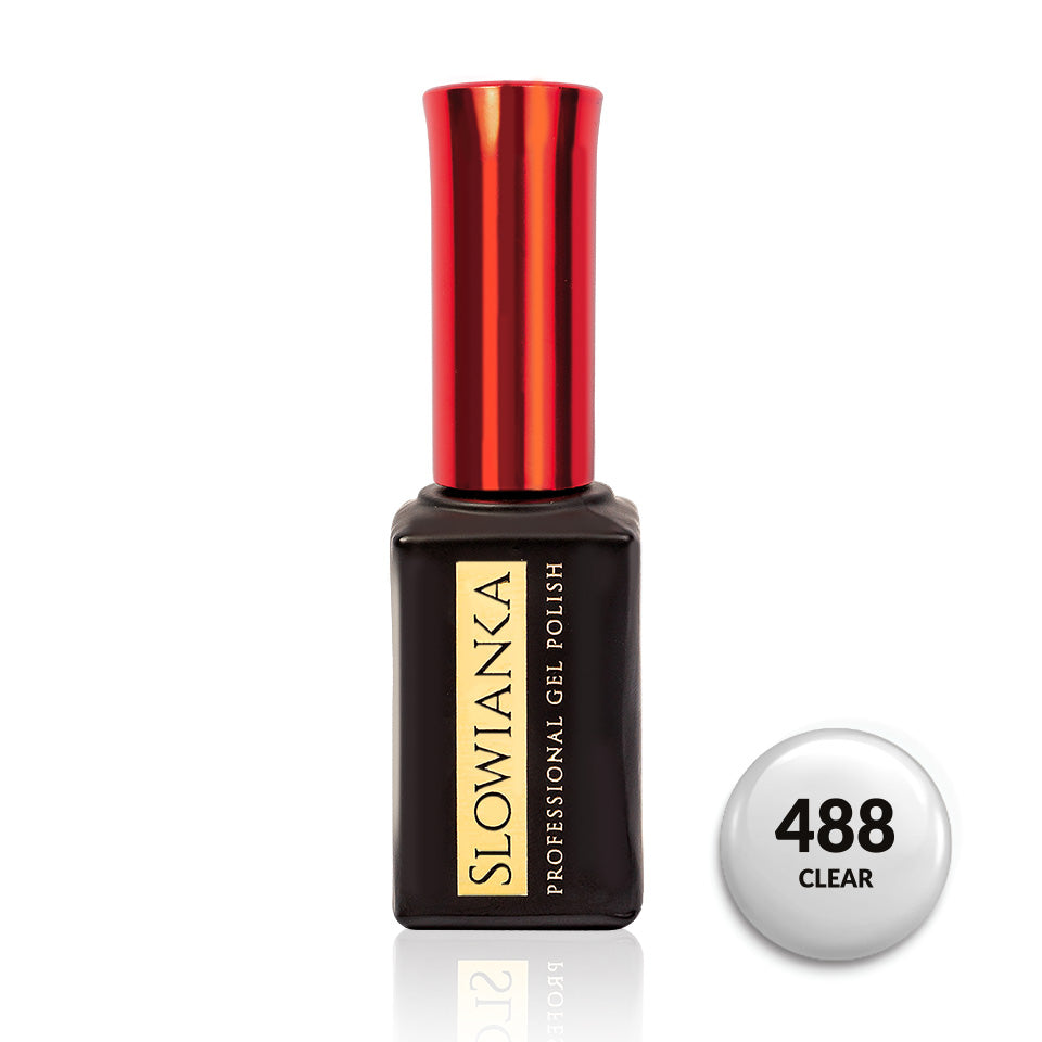 Slowianka Gel Polish 488 Clear - product colour shown on a white background