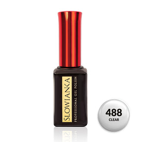 Slowianka Gel Polish 488 Clear - product colour shown on a white background