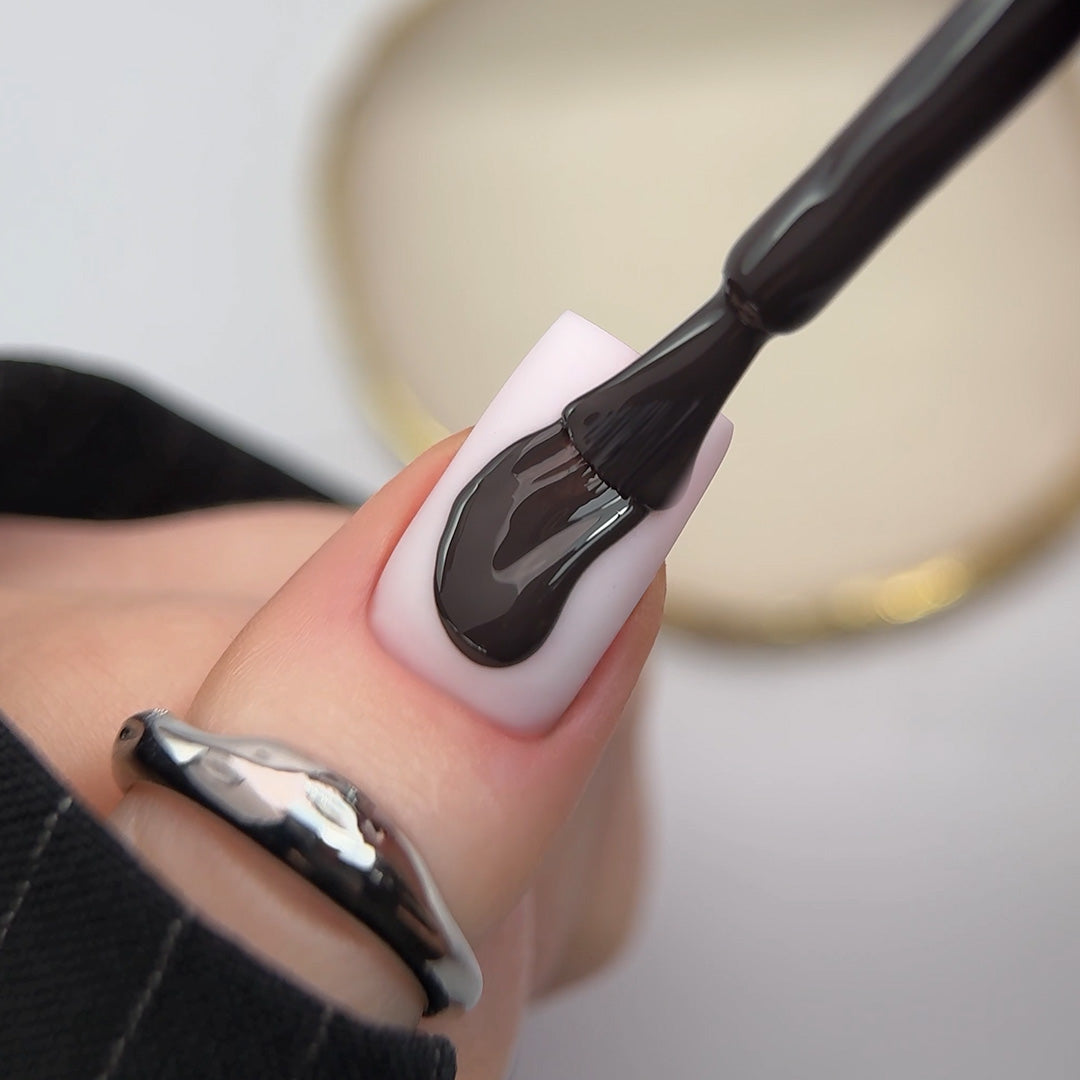 Slowianka Gel Polish 511 Stone Veil - colour shown on manicured nails