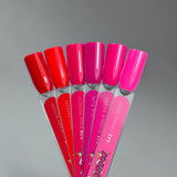 Slowianka Gel Polish 538 Red Smash - product colour and packaging on a dark background