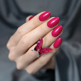 Slowianka Gel Polish 548 Fairy Flutter - colour shown on manicured nails