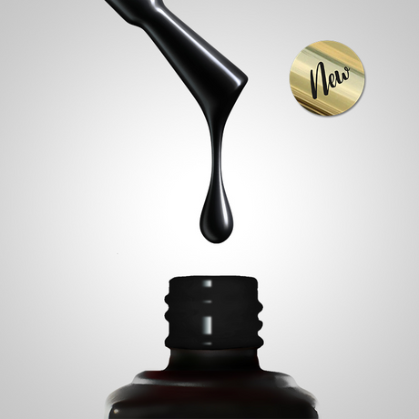 Slowianka Gel Polish Carbon Black 777 - product colour shown on a white background