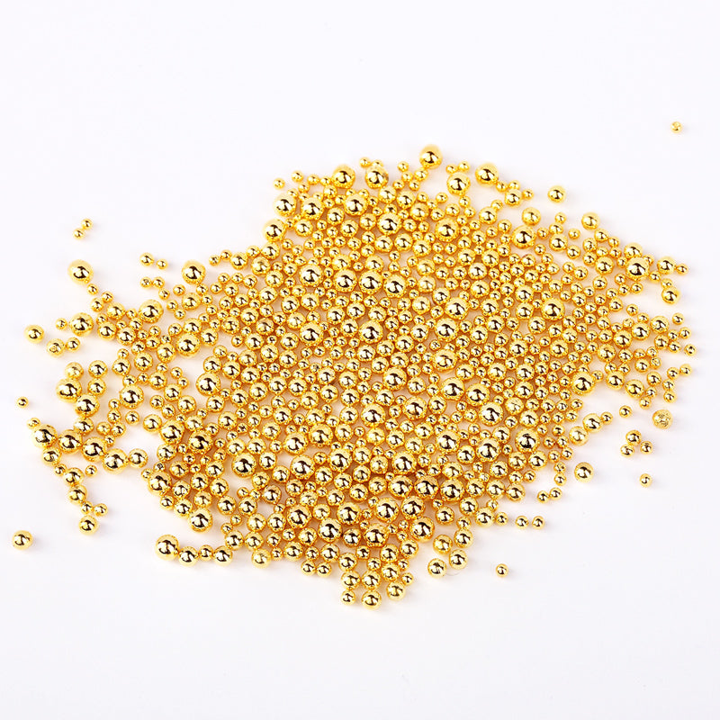 Slowianka Golden Drops Crystals 02 - colour shown on manicured nails