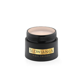 Slowianka Milky Beige Cover Builder Gel - Ideal Thixotropic - colour shown on manicured nails