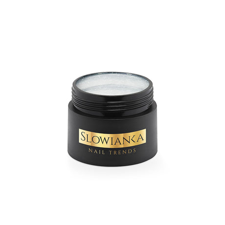 Slowianka Milky Holo Cover Builder Gel - Ideal Thixotropic - colour shown on manicured nails