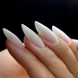 Slowianka Milky Marshmallow Cover Builder Gel - Ideal Thixotropic - colour shown on manicured nails