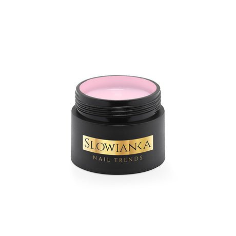 Slowianka Milky Pink Cover Builder Gel - Ideal Thixotropic - colour shown on manicured nails
