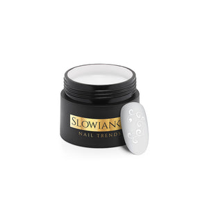 Slowianka Multiart Gel 1 Classic White - colour shown on manicured nails