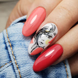 Slowianka Multiart Gel 2 Darkly Black - colour shown on manicured nails