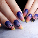 Slowianka Nail Art Pigment Black - colour shown on manicured nails