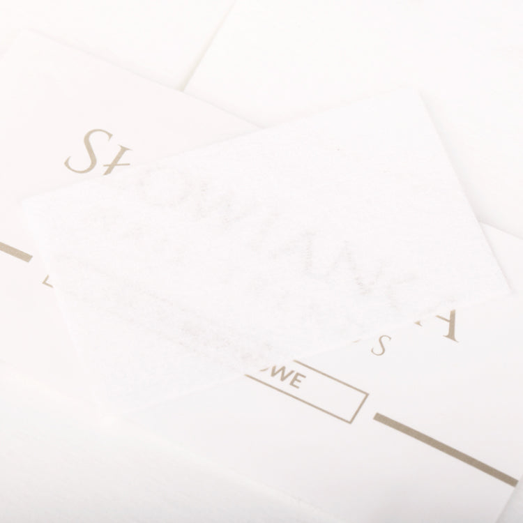 Slowianka Nail Cotton Pad Dust Free - colour shown on manicured nails