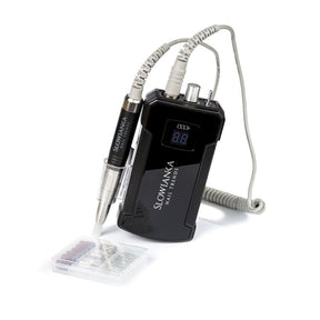 Slowianka Nail Drill Machine Black - nail drill equipment isolated on a white background