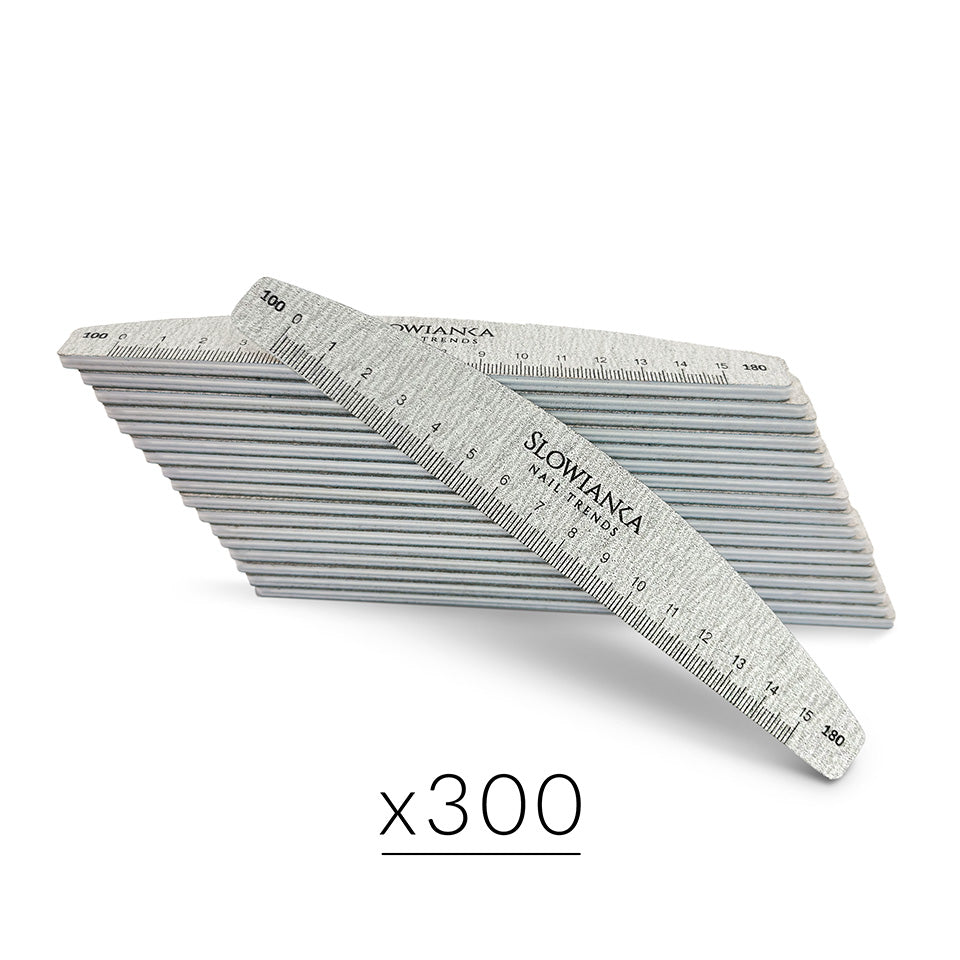 Slowianka Nail File 180/240 White 300pcs - isolated on a white background