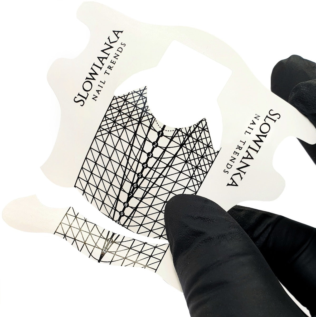 Slowianka Nail Forms New 250 - printed nail extension form displayed on a white background