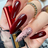 Slowianka Natural Cover Base 308 Taupe - colour shown on manicured nails
