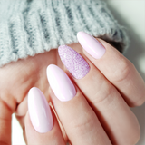 Slowianka Purple Sand Powder Dust - colour shown on manicured nails