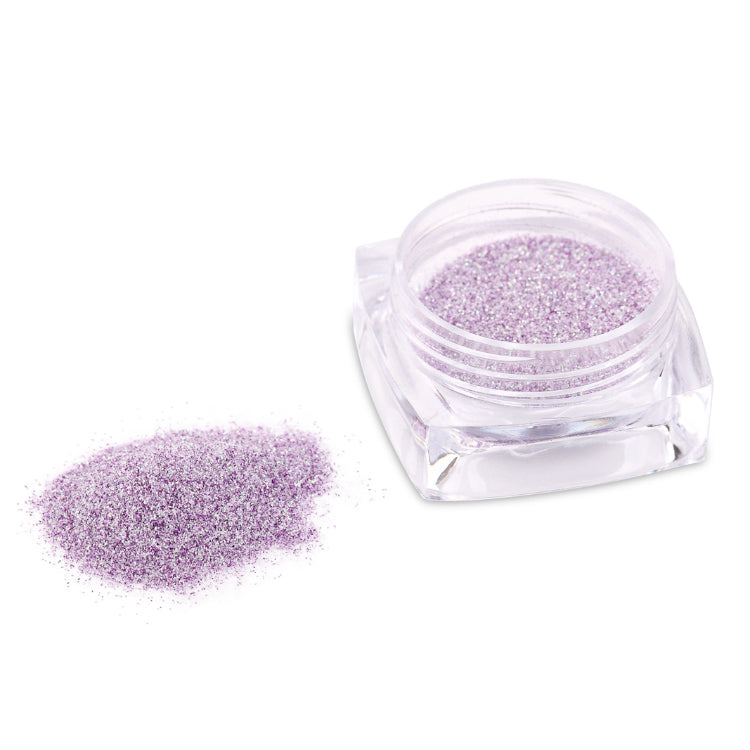 Slowianka Purple Sand Powder Dust - colour shown on manicured nails