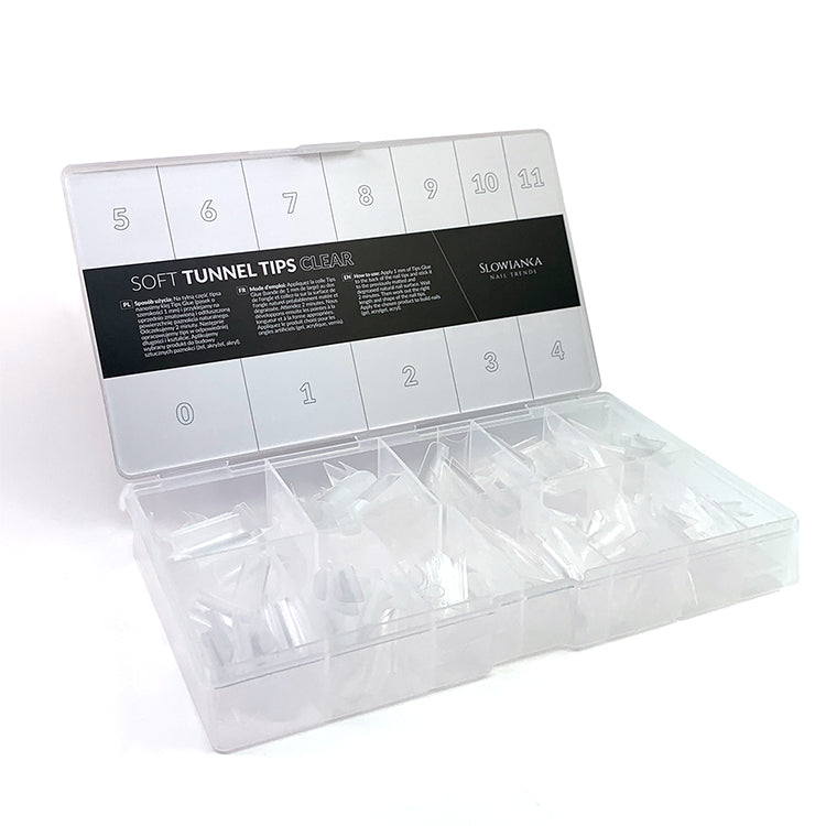 Slowianka Soft Tunnel Tips Clear - isolated on a white background