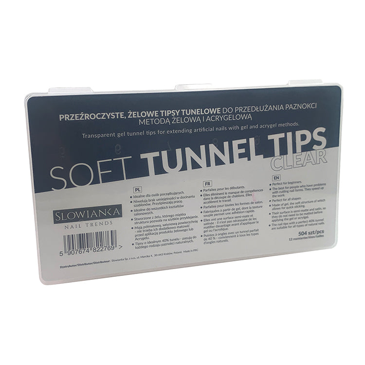 Slowianka Soft Tunnel Tips Clear - isolated on a white background
