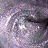 Slowianka Tiny Pink Holo Decoration Powder Dust - product colour and packaging on a dark background